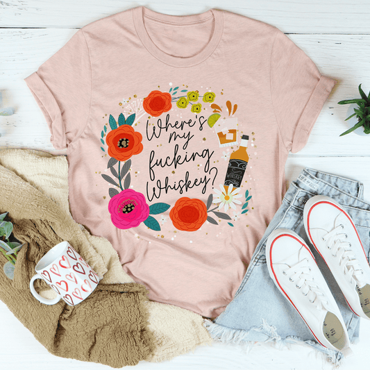 Where's My Whiskey Tee-1